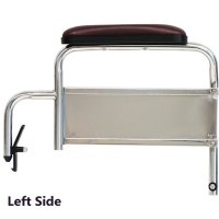 MRI Desk Length Flip-Back Arm Assembly for 18" Wide Chair Non Magnetic