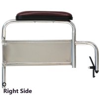 MRI Desk Length Flip-Back Arm Assembly for 18" Wide Chair Non Magnetic