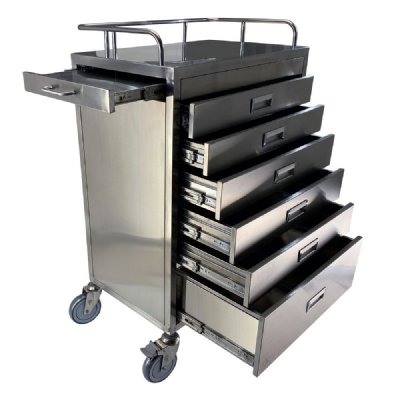 MRI Non-Magnetic Stainless Steel Cart