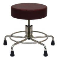 Non-Magnetic MRI Adjustable Stool, 21" to 27" with Rubber Tips