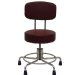 Show product details for Non-Magnetic MRI Adjustable Stool, 15" to 21" with Rubber Tips and Back