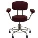 Show product details for Non-Magnetic MRI Adjustable Stool, 21" to 27" with Rubber Tips, Back and Arms