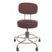 Show product details for Non-Magnetic MRI Adjustable Stool, 21" to 27" with Rubber Tips and Back