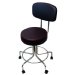 Show product details for Non-Magnetic MRI Adjustable Stool, 22" to 28" with 2" Dual Wheel Casters and Back