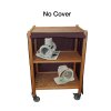 Show product details for MRI Non-Magnetic Oak Coil Cart, 2' x 4' x 2', 3 Shelves