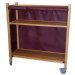 Show product details for MRI Non-Magnetic Oak Coil Cart, 2' x 4' x 4', 3 Shelves