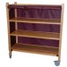 Show product details for MRI Non-Magnetic Oak Coil Cart, 2' x 6' x 2', 4 Shelves