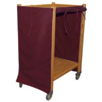 MRI Non-Magnetic Oak Coil Cart, 2' x 3' x 2', 2 Shelves