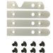 Show product details for MRI White Plastic Railing Guides Non-Magnetic