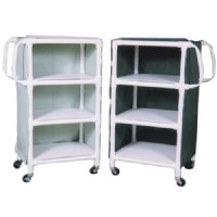 MRI Non-Magnetic 3 Shelf PVC Linen and Multi-Use Cart, Shelf Size
