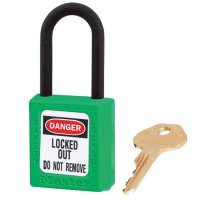 MRI Non-Magnetic 15ft Yellow Chain with Green Padlock