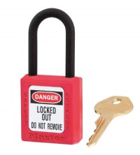 MRI Non-Magnetic 15ft Yellow Chain with Red Padlock