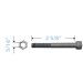 Show product details for MRI Non-Magnetic 5/16" Axle and Nut for Front Caster on 20" - 24" Non-Ferro Aluminum Wheelchairs