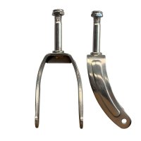 MRI Replacement Front Fork with Nut, for All Stainless Steel Wheelchairs Non Magnetic