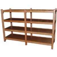 Show product details for MRI Non-Magnetic Solid Oak Shelving without Casters