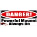 Show product details for MRI Non-Magnetic Warning Stickers "Magnet Always On"