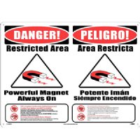 MRI Warning Sign-Combination of MTM1350-01 & MTM1351-01