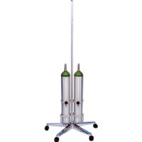 MRI Non-Magnetic Ventilator Stand