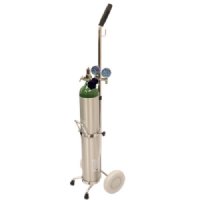 MRI Non-Magnetic Complete Oxygen Cart