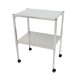 Show product details for MRI Non-Magnetic Utility Table with Two Shelves, 18" x 24"