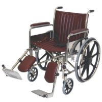 20" Wide Non-Magnetic MRI Wheelchair w/ Detachable Elevating Legrests