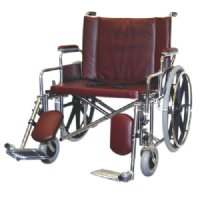 26" Wide Non-Magnetic MRI Bariatric Wheelchair w/ Detachable Elevating Legrests