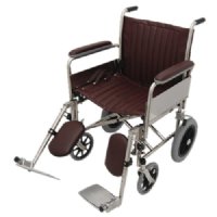 20" Wide MRI Non-Magnetic Transport Chair w/ Detachable Elevating Legrests