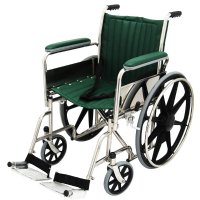 18" Wide Non-Magnetic MRI Wheelchair w/ Removable Arms and Fixed Footrest