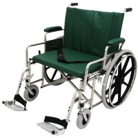 24" Wide Non-Magnetic MRI Bariatric Wheelchair w/ Detachable Footrests