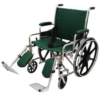 24" Wide Non-Magnetic MRI Wheelchair w/ Detachable Footrests