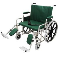 24" Wide Non-Magnetic MRI Bariatric Wheelchair w/ Detachable Elevating Legrests