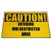 Show product details for MRI Non-Magnetic Floor Mat Carpet Warning Sign "CAUTION! Entering MRI Restricted Area"