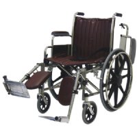 18" Wide Non-Magnetic MRI Wheelchair w/ Flip Back Arms and Detachable Elevating Legrests