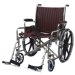 Show product details for 24" Wide Non-Magnetic MRI Wheelchair w/ Detachable Footrests